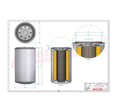Filtre à huile adaptable HIFI FILTER SO6720