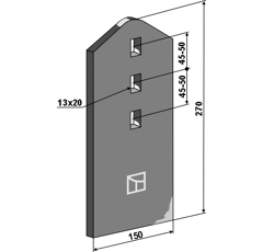 Verschleißteil  270 mm für KÖCKERLING 903474 – Nachbau  