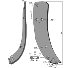 Dent droite pour décompacteur DUROU LAM706NM adaptable - Blacksteel©