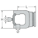 Rillengabel B55520W- 61,0 x 47,0 S5 Benzi