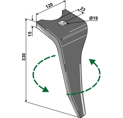 Kreiseleggenzinken - links RHAMA07L RH  Amazone