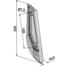 Soc pour semoir KUHN R2045111 adaptable - BlackSteel©