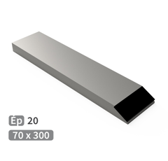 Bec à souder carbure TOUTES MARQUES 70x300 mm - ép. 20 mm adaptable