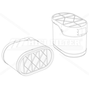 Filtre à air primaire adaptable HIFI FILTER SA16841