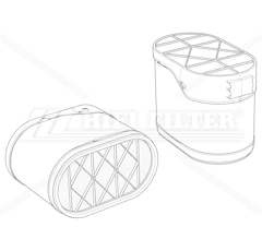 Filtre à air primaire adaptable HIFI FILTER SA16841