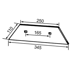 Anlagenplatte wendbar für Pflug CASE IH 737558 - Nachbau
