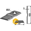 Couteau pour faucheuse KVERNELAND KT4189900001 adaptable - Blacksteel©