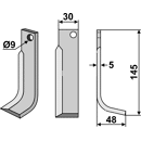 Fräsmesser Rechts 145 x 30 FM-Matras Nachbau