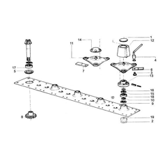 Vis/écrou de lame pour faucheuse VICON VN90081160 adaptable