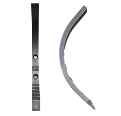 Soc de cultivateur carbure, plaquettes carbure arrière, plaquettes carbure latérale, renfort acier AMAZONE 78708765 adaptable