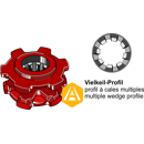 Pignon à chaîne pour épandeur FORTSCHRITT 1410 28416 8 adaptable