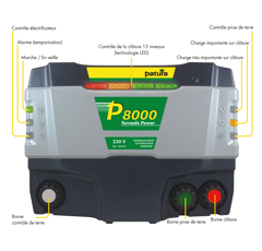 Electrificateur P8000 Tornado Power multifonctions 230V | PATURA