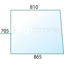 Vitre latérale D/G pour machine agricole FENDT F138804202050 adaptable