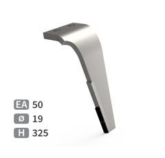 Dent de herse rotative Droite plaquettes carbure KVERNELAND MAE030146 adaptable