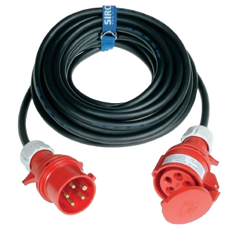 Rallonge noir - 10 m - 400 V