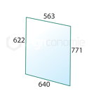 Vitre de porte D/G pour machine agricole DEUTZ-FAHR 520417 adaptable