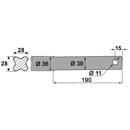 Dent de fourche 30 x 820 mm pour chargeur MAILLEUX adaptable