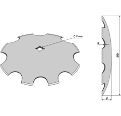 Hohlscheibe, gezahnt 31151025 