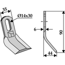 Fléau 90 x 35 mm pour broyeur KUHN 6060006 adaptable