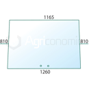 Pare-brise pour machine agricole STEYR 1-34-171-021 adaptable