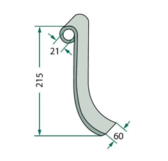 Fléau pour arracheuse de betteraves HOLMER 1110001829 adaptable
