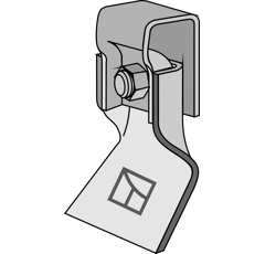 Fléau 120 x 90 mm pour broyeur JF-STOLL 3129-449X adaptable