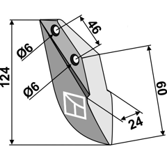 Soc pour semoir RABE 9002.12.03 adaptable - BlackSteel©