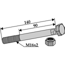 Schraube M16x2 x 140 für Mulcher KUHN Nachbau  