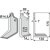 Lame droite 175 x 80 x 7 mm pour Fraise/Rotavator MASCHIO/GASPARDO 02108430 adaptable 