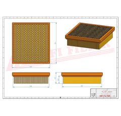 Filtre à air adaptable HIFI FILTER SA12249