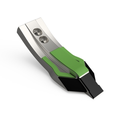 Soc de cultivateur V, 2 trous avec plaquettes carbure et rechargement VÄDERSTAD 489233 adaptable