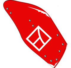 Versoir 14'' - 20'' droit pour charrue KVERNELAND KK07329094 adaptable - Blacksteel©