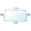 Vitre arrière de machine agricole MASSEY FERGUSSON 3477716M1 adaptable