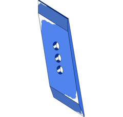 Scharspitze - rechts MP350RM Rabe by Muzzi Industrie