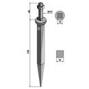 Eggenzinken aus Bormaterial 145 mm mit Vierkantansatz M12 – Nachbau
