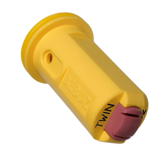 Doppelflachstrahldüse ALBUZ AVI TWIN 110° 02 gelb