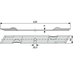 Couteau pour faucheur AS 4145 adaptable - Blacksteel©