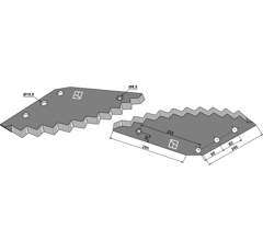Futtermischwagenmesser TRIOLIET 31639 Nachbau