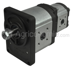 Pompe hydraulique gauche 22,5 + 11 cm³ pour tracteur adaptable - REXROTH