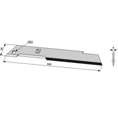 Couteau pour mélangeuse STRAUTMANN 38.04.20 adaptable - Blacksteel©