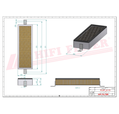 Filtre habitacle adaptable HIFI FILTER SC 60018 CAG