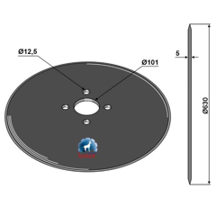 Coutre circulaire 000.02.000.06 adaptable BlackSteel©