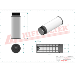 Filtre à air sécurité adaptable HIFI FILTER SA17309