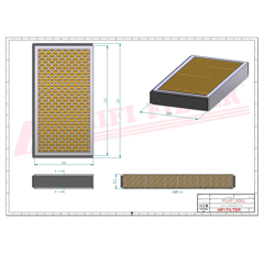 Filtre à air adaptable HIFI FILTER SC90081