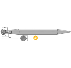 Gerader Zinken BRESSEL & LADE 70401440 Nachbau