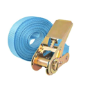Sangle d'arrimage cliquet 25mm x 6m Bleu