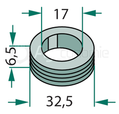 Rondelle élastique 32,5x6,5x17 pour broyeur NOREMAT adaptable