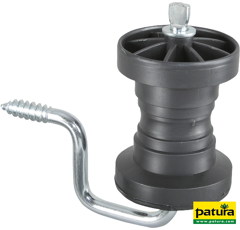 Lot de 3 isolateurs poulie d'angle pour rubans 40 mm - PATURA