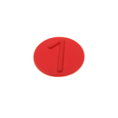 Clip z.Aufsteckdeckel BG4   rot  Nr. 1  