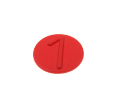 Clip z.Aufsteckdeckel BG4   rot  Nr. 1  